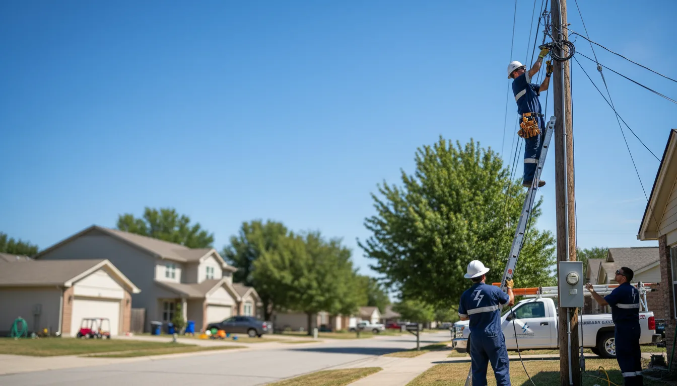 Residential electrician providing installation services in East Fultonham, OH